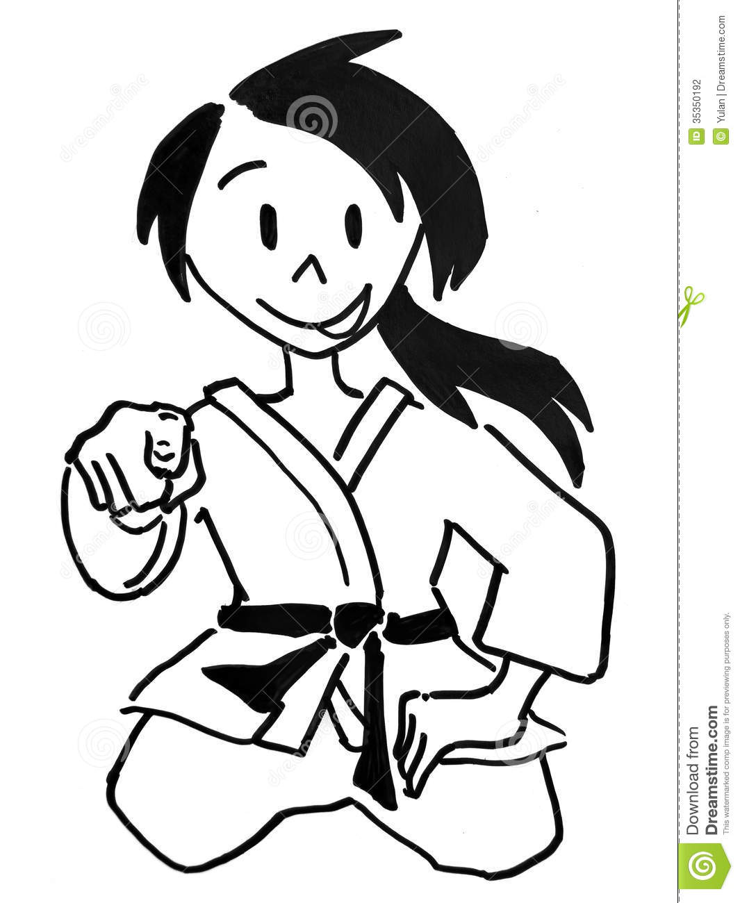Judo Girl In Seiza Position Stock Photography   Image  35350192