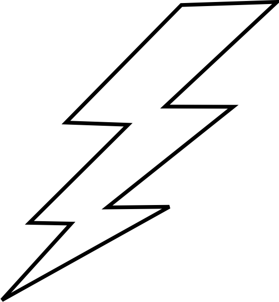 Lightning Bolt Clipart Black And White Clip Art