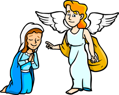 Mary And Gabriel Clipart