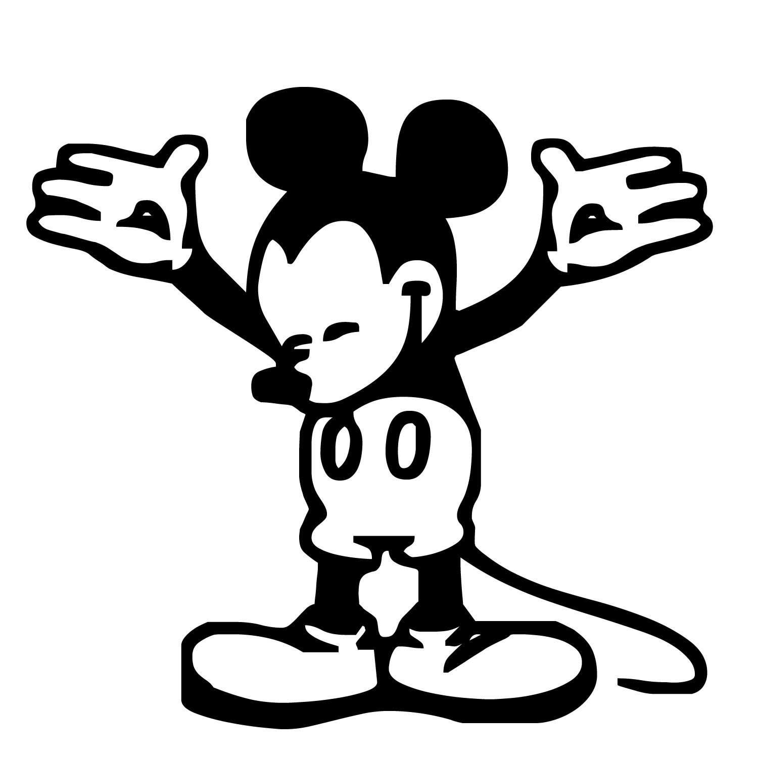 Mickey And Minnie Mouse Clipart Black And White 2965 Mickey Mouse Toon