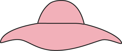 Pink Sun Hat Clip Art   Ladies Floppy Pink Sun Hat  This Is A    