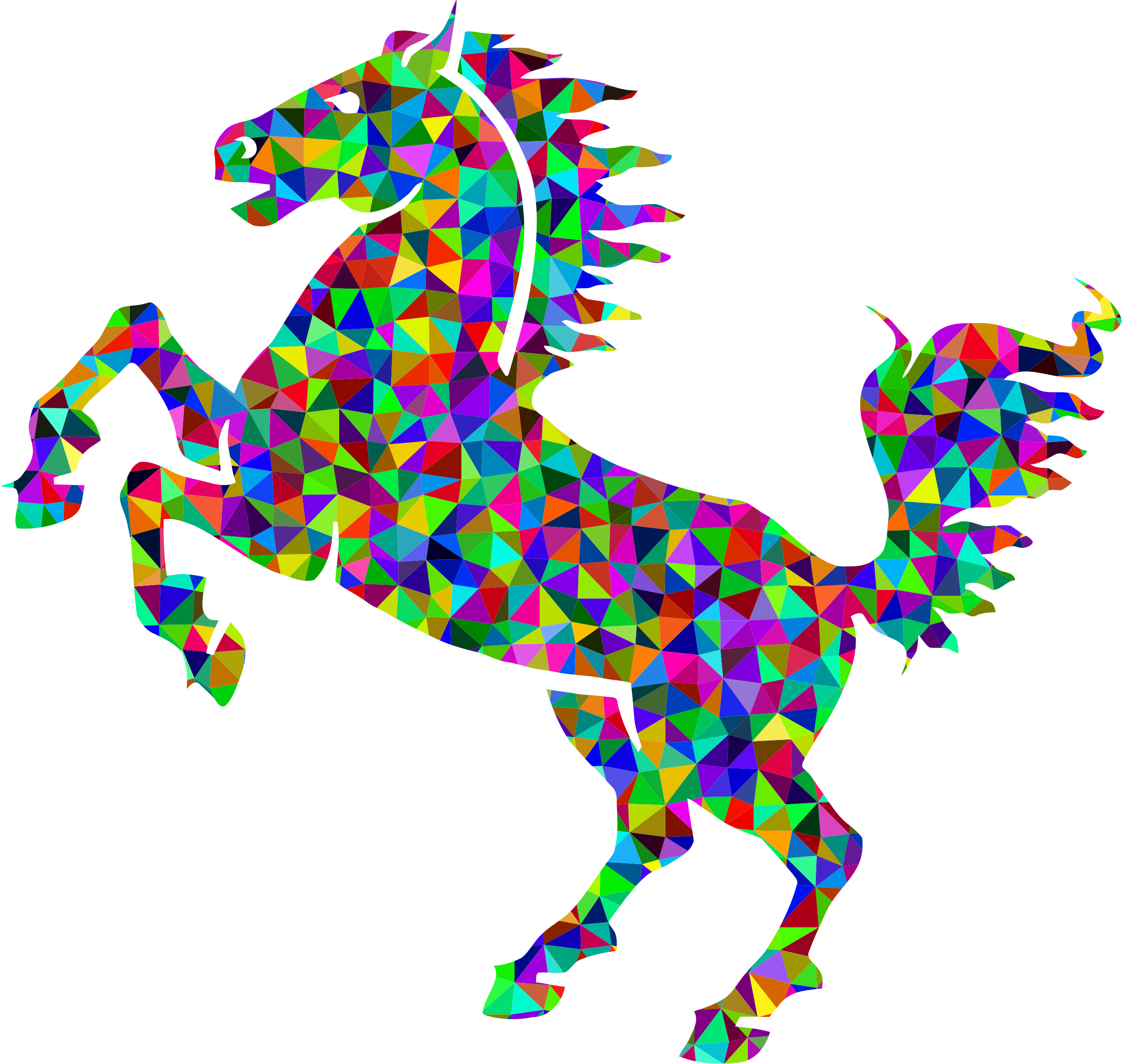 Prismatic Low Poly Horse By Gdj