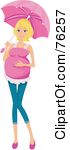 Royalty Free Rf Clipart Illustration Of A Pretty Blond Pregnant Woman