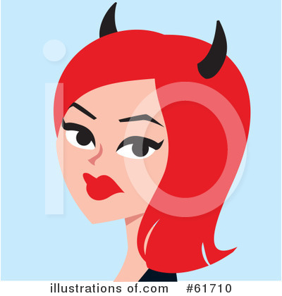 Royalty Free  Rf  She Devil Clipart Illustration By Monica   Stock