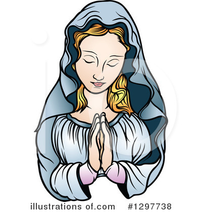 Royalty Free  Rf  Virgin Mary Clipart Illustration By Dero   Stock