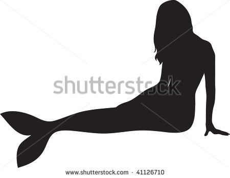 Stock Photo Clip Art Illustration Of A Mermaid Silhouette 41126710 Jpg