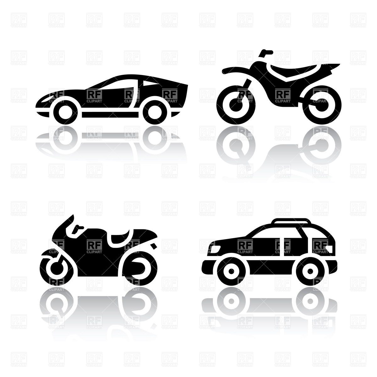 Suv And Sports Car 18114 Download Royalty Free Vector Clipart  Eps