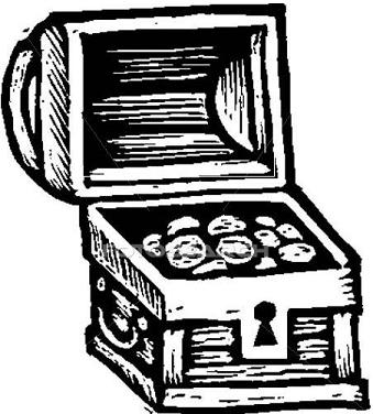 Treasure Chest Clipart Black And White Images   Pictures   Becuo