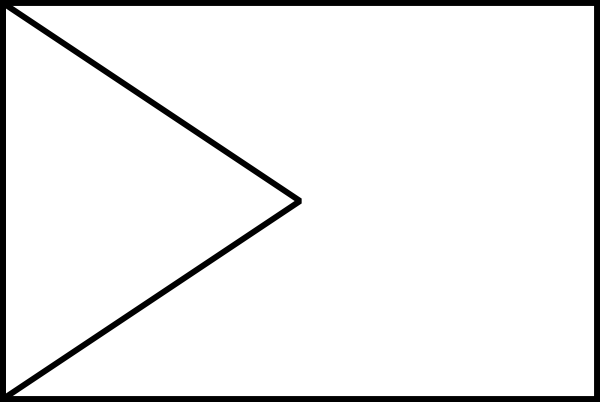 Triangle Flag Outline Clip Art At Clker Com   Vector Clip Art Online