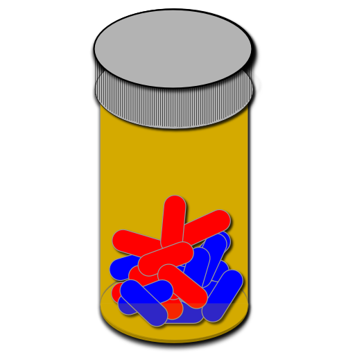 Amber Prescription Bottleclip Art Image New
