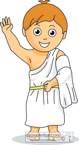 Ancient Greece   Greece Boy Wearing Toga Culture   Classroom Clipart