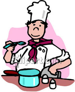 Chef Tasting Food He S Cooked Royalty Free Clipart Picture