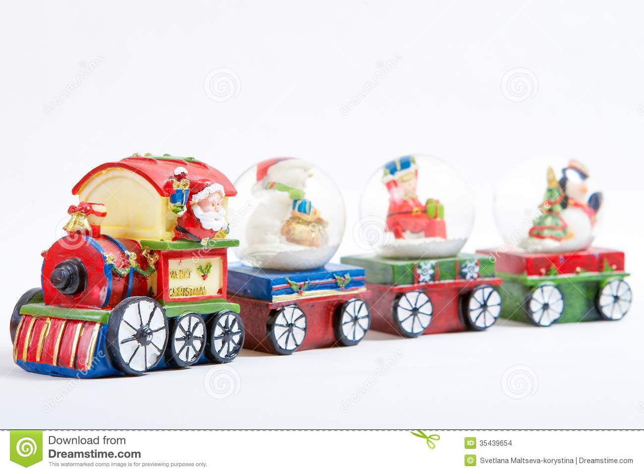 Christmas Train Stock Images   Image  35439654