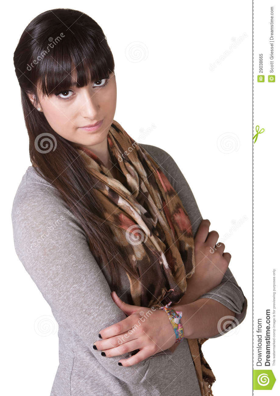 Lady With Folded Arms Royalty Free Stock Photo   Image  29038665
