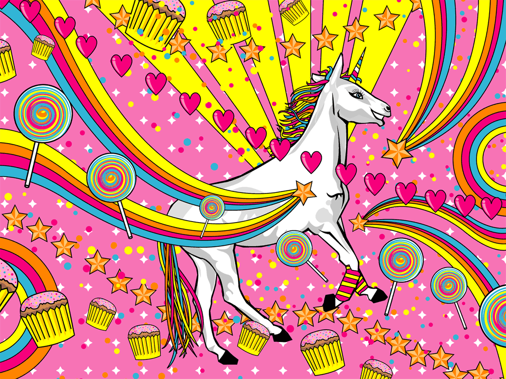 Oh My  This Image Just Has Everything  A Unicorn On Drugs Lollipops