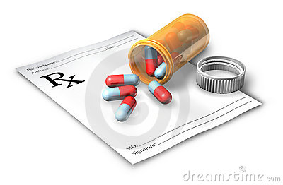 Prescription Note With Pill Bottle Royalty Free Stock Image   Image