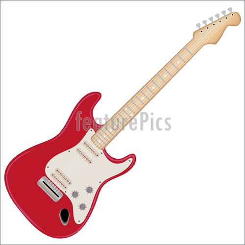 Red Electric Guitar Clipart Images   Pictures   Becuo