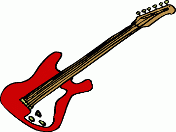 Red Guitar Clipart   Clipart Best