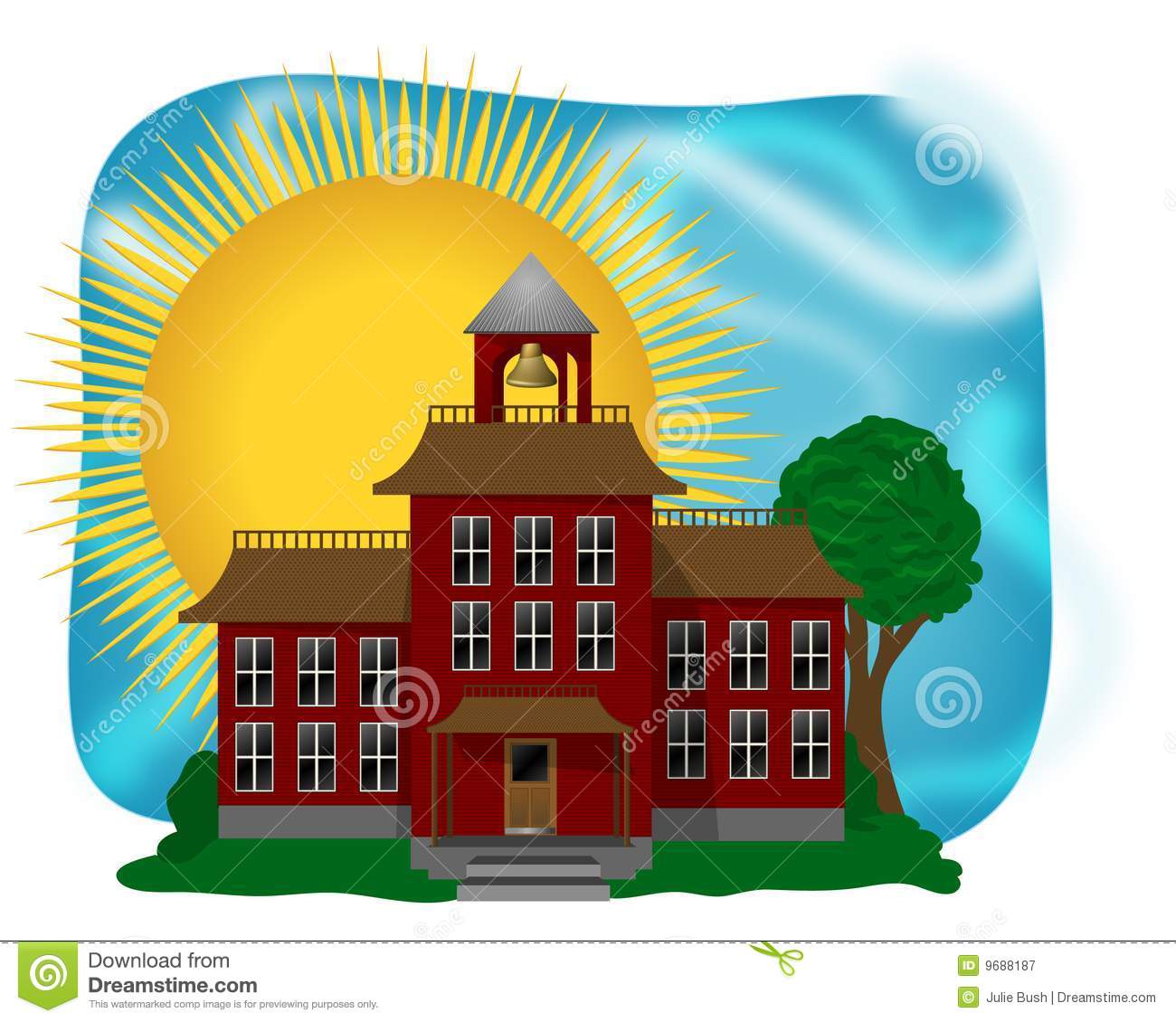 Schoolhouse Royalty Free Stock Photography   Image  9688187
