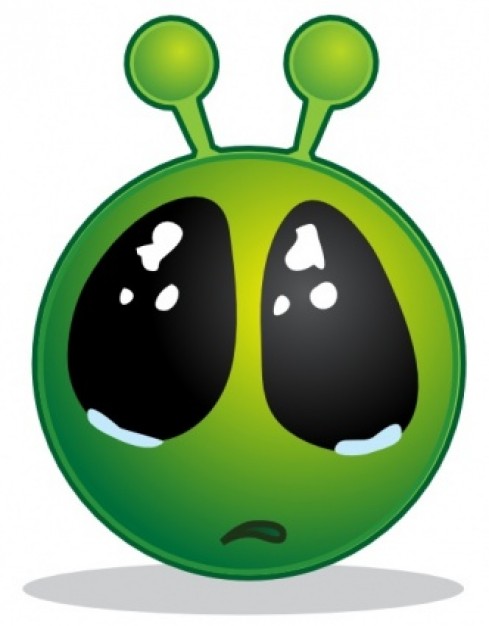 Smiley Green Alien Big Eyes Clip Art   T L Charger Des Vecteurs    