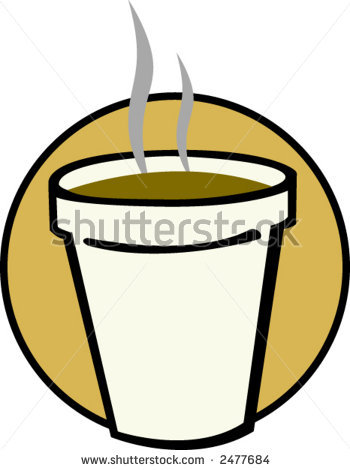 Styrofoam Cup Clipart Stock Vector Styrofoam Cup With Hot Beverage