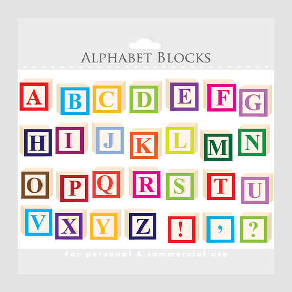 Alphabet Clipart   Letter Blocks Clip Art Letterblocks Clipart