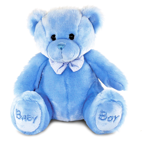 Baby Boy Teddy Bear Baby Boy Bear   Blue   38cm