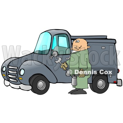Blue Work Truck Clipart Illustration By Dennis Cox At Wackystock Jpg