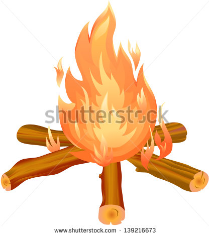 Bonfire Clipart   Stock Vector
