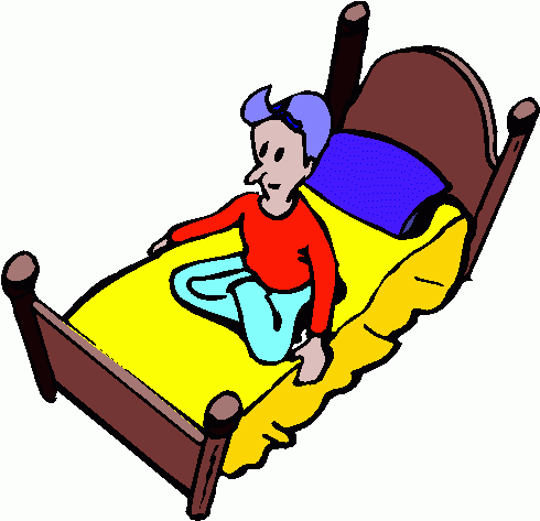 Boy On Bed 2 Clipart   Boy On Bed 2 Clip Art