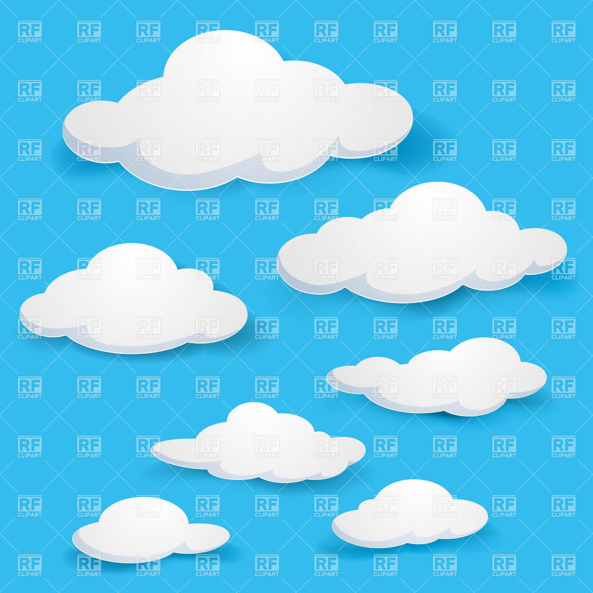 Cartoon Cloudy Sky 7139 Backgrounds Textures Abstract Download    