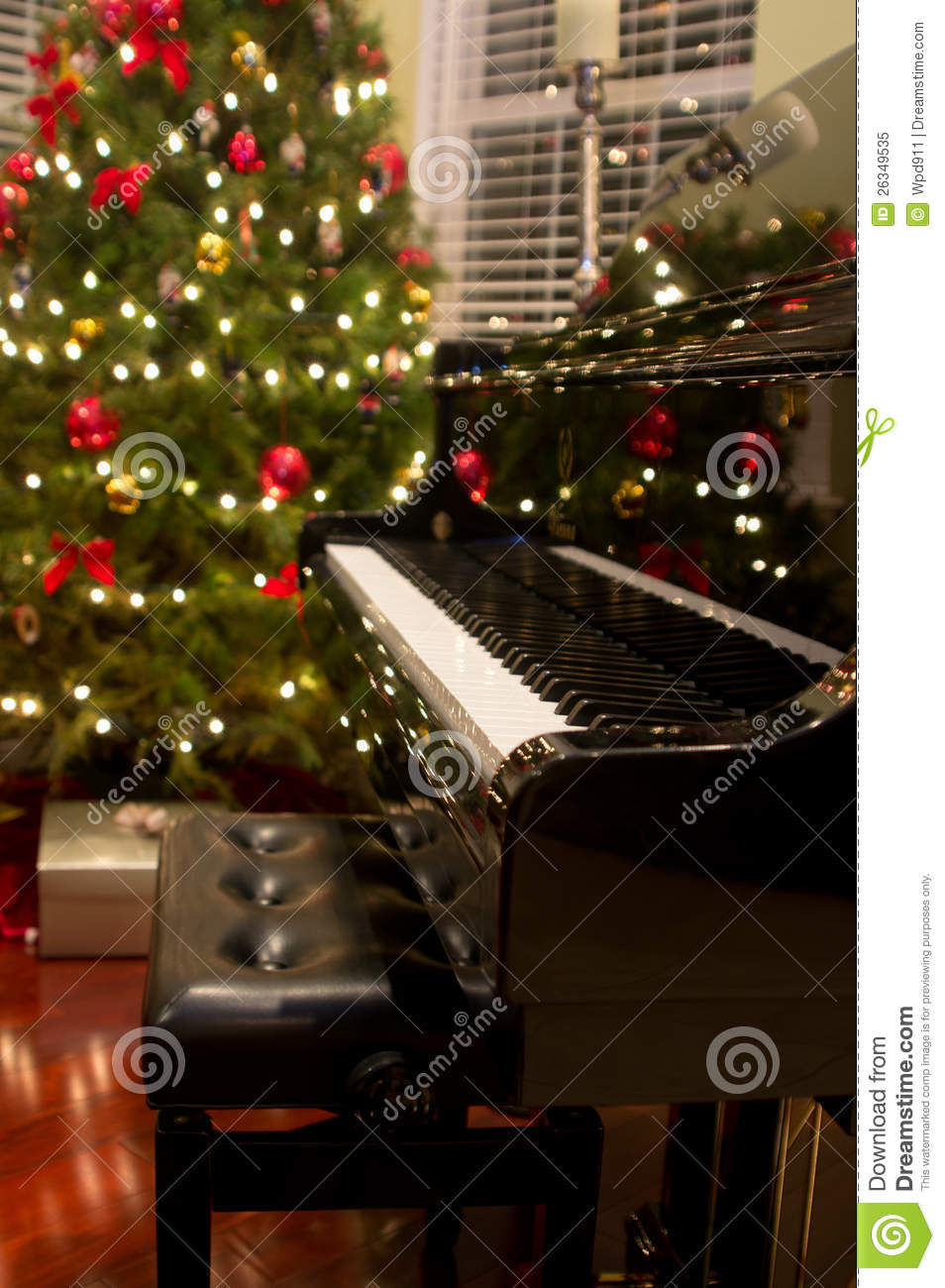 Christmas Piano Royalty Free Stock Photo   Image  26349535