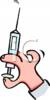 Clipart Of A Hand Holding A Syring Needle