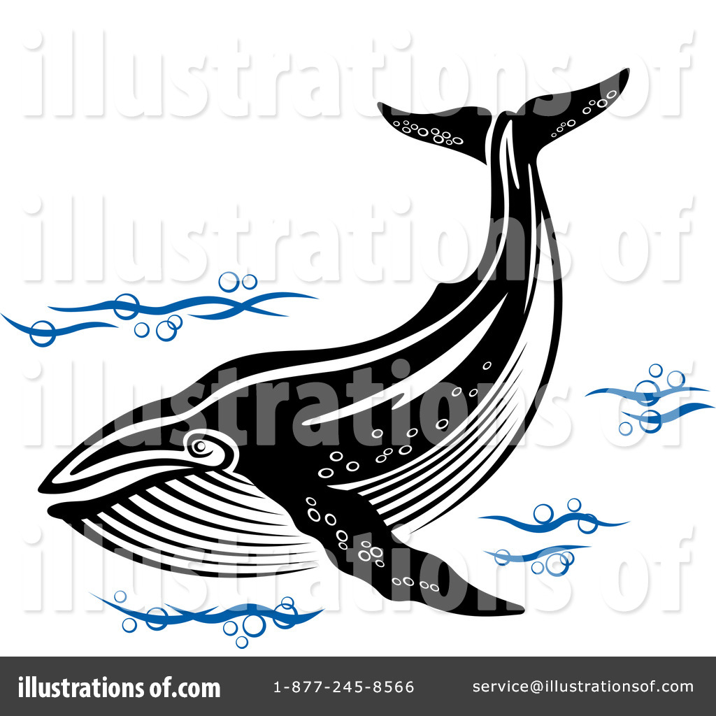 Humpback Whale Clipart Black And White Royalty Free  Rf  Whale