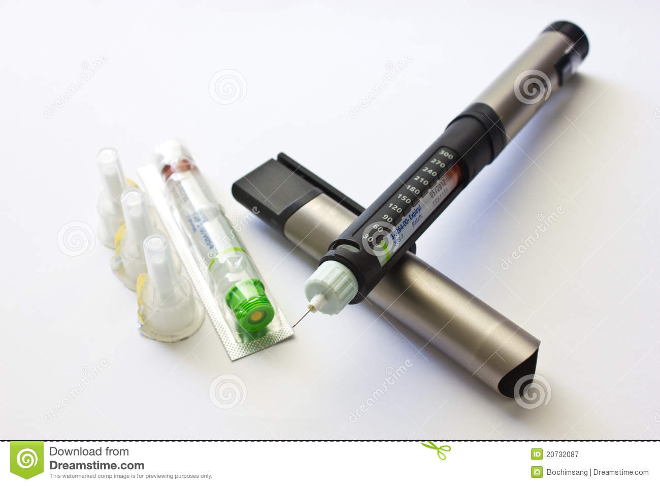 Insulin Penfill With Needle And A Vial Of Insulin 