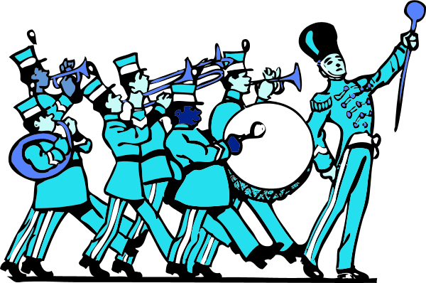 Marching Band   Vector Clip Art