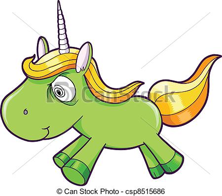 Of Toxic Crazy Green Unicorn Animal Vector Csp8515686   Search Clipart