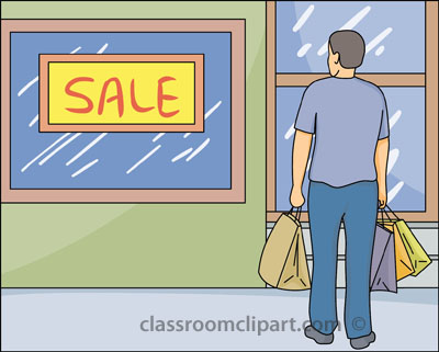People   Man Window Shopping   Classroom Clipart