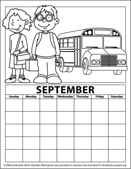 Printable Fun For Kids Blank Printable September 2006 Calendar Home