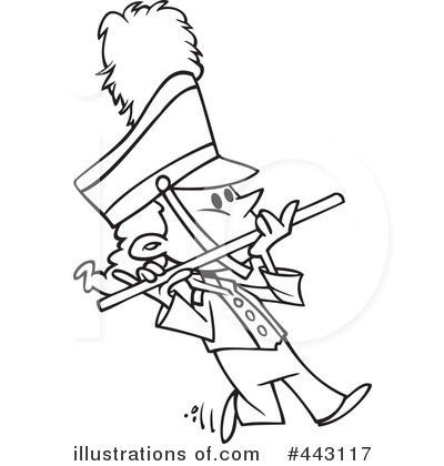 Royalty Free Clipart Picture Of A Marching Band Drummer