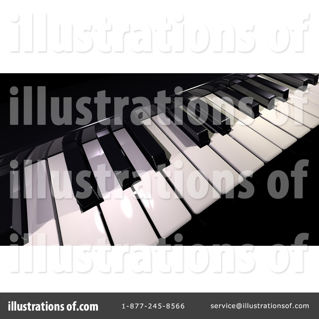 Royalty Free  Rf  Piano Keyboard Clipart Illustration By Franck Boston
