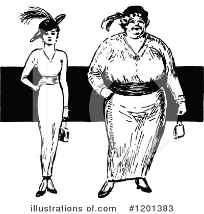Royalty Free  Rf  Woman Clipart Illustration By Prawny Vintage   Stock