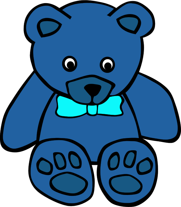 Simple Teddy Bear 1 Vector Clip Art