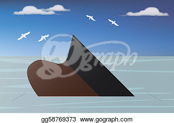 Stock Illustration   A Vessel Of Crude Oil Sinking Into The Sea  Clip