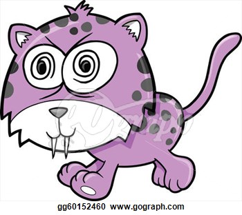 Stock Illustration   Crazy Insane Leopard Animal Vector  Clipart