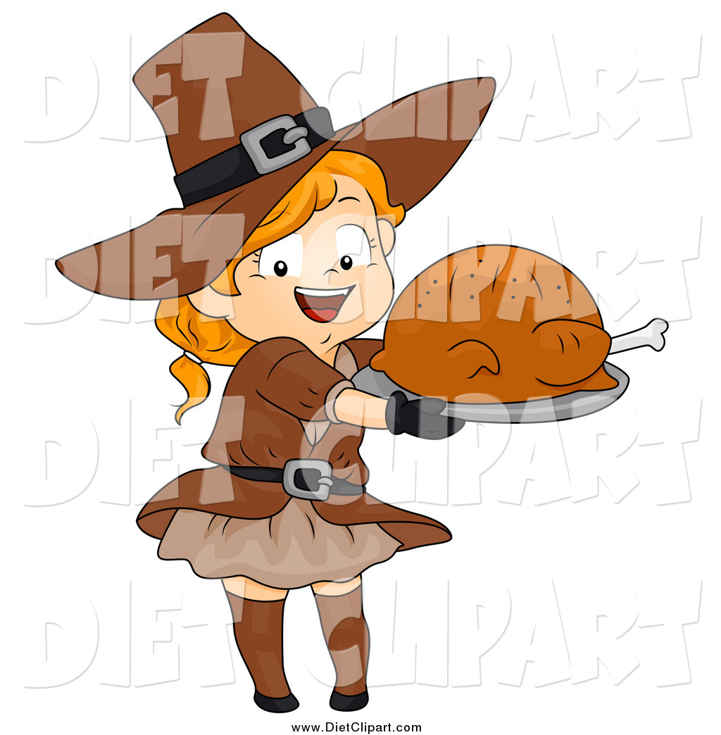 Vector Cartoon Of A Red Haired Dieting Woman Chasing A Chocolate    