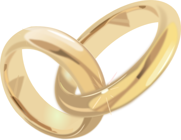 Wedding Rings 2 Clip Art At Clker Com   Vector Clip Art Online