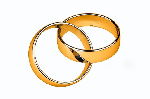 Wedding Rings Public Domain Clip Art Image