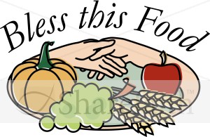 Bless The Food   Thanksgiving Word Art