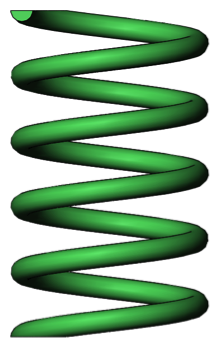 Cartoon Coil Spring To Get The Spring To Move